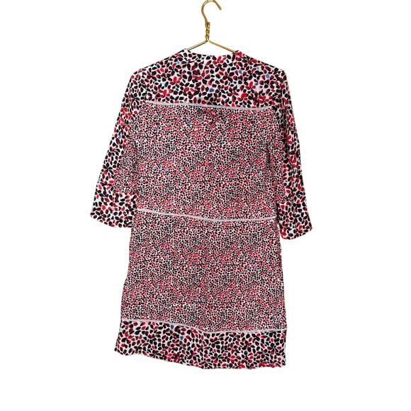 Reiss Anush Red Black White Abstract Print Dress Vintage Look Women’s | Size 4 - Picture 9 of 14